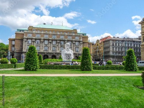 Photography Scenic view of Charles University in Prague, the Czech Republic in cloudy sky ba
