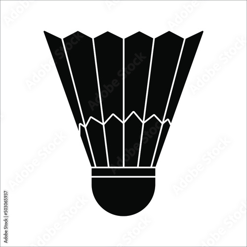 Badminton ball icon color editable