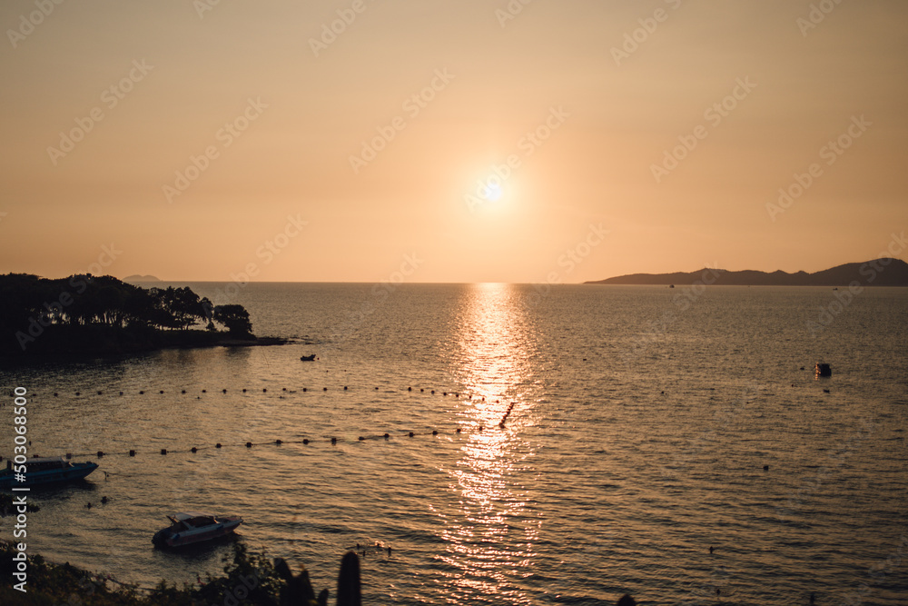 sunset on the beach in Pattaya Thailand sunset on the beach in Pattaya Thailand