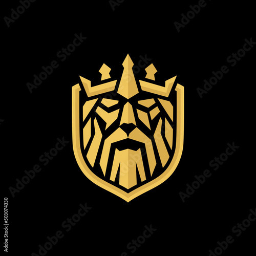 the king viking logo design