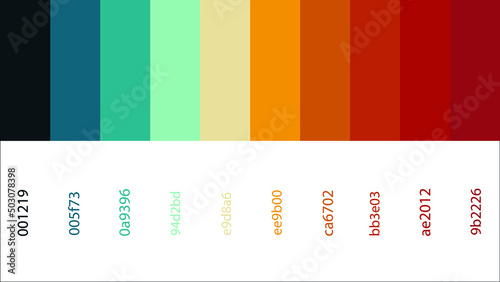 retro colors inspiration, vintage colors inspiration, color palette with code