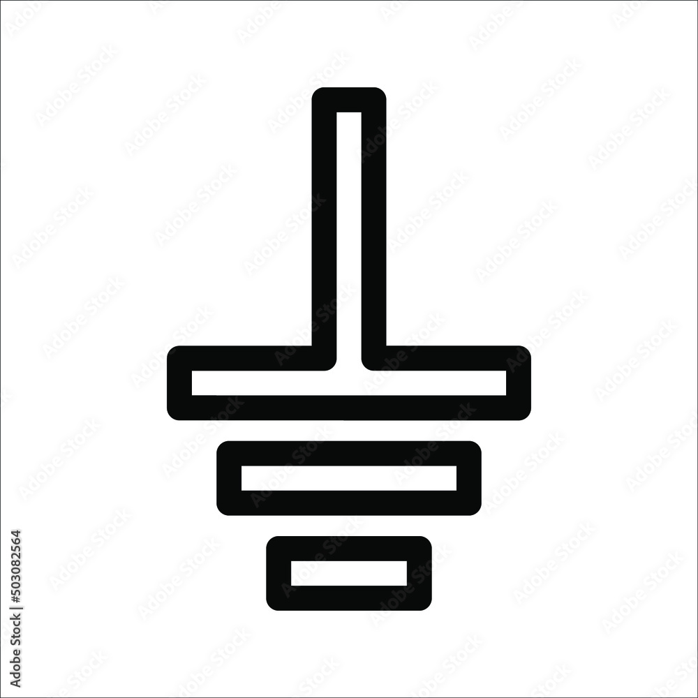Electrical Earth Icon, Earth Symbol sign design, on white background, eps 10. Electrical Earth Icon, Earth Symbol sign design, on white background, eps 10.