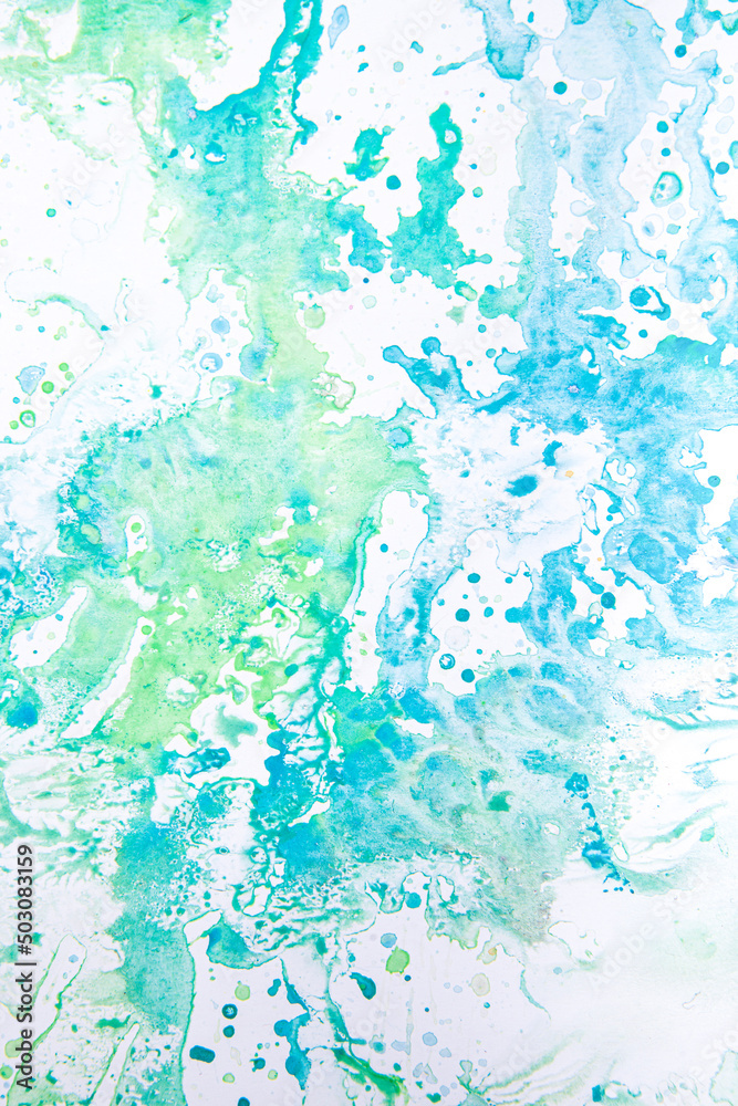 Abstract acrylic paint background, color mix, fluid art painting 