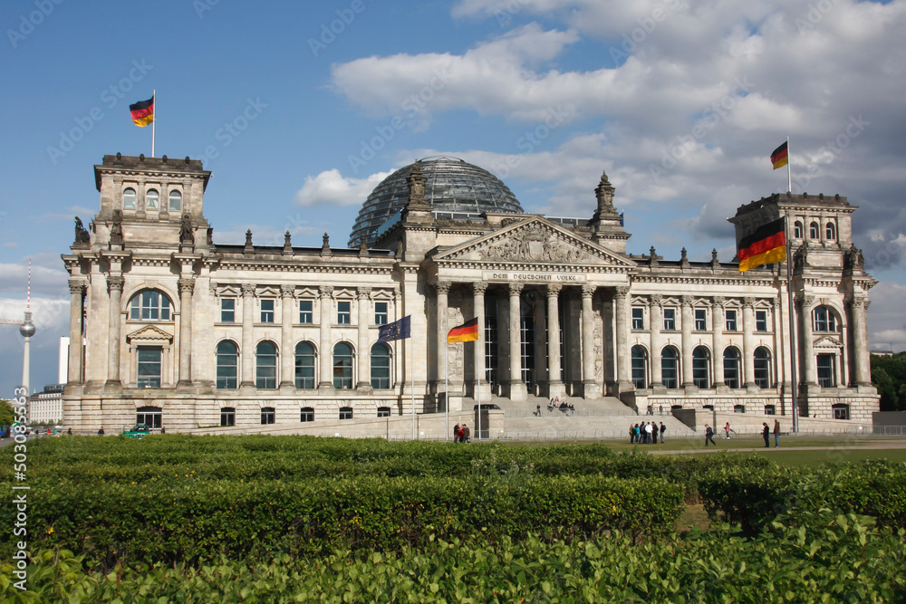 Obraz premium Berlino, Parlamento,Reichstag