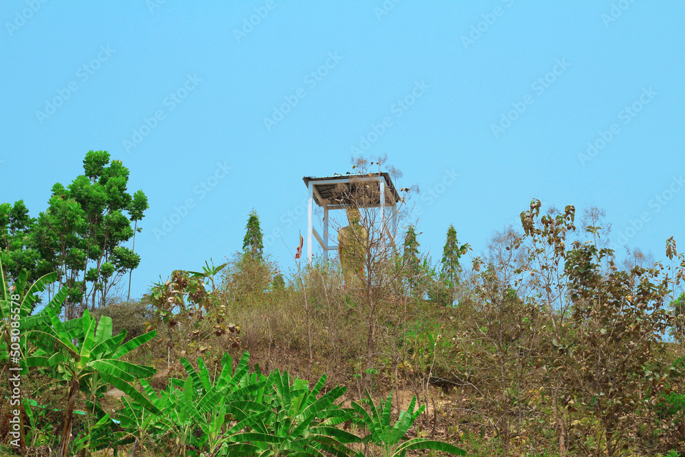 Temple on the hill in rangamati, Bangladesh
