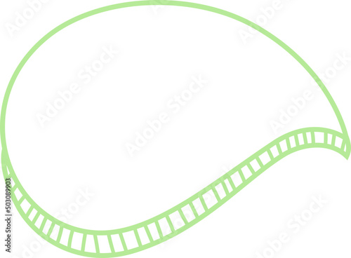 Hand drawn speech bubble outline 