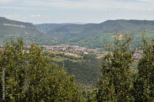 Millau village in the of Southern France