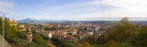 Panoramic view of Bergamo from the castle walls © Lindasky76