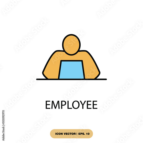 employee icons  symbol vector elements for infographic web