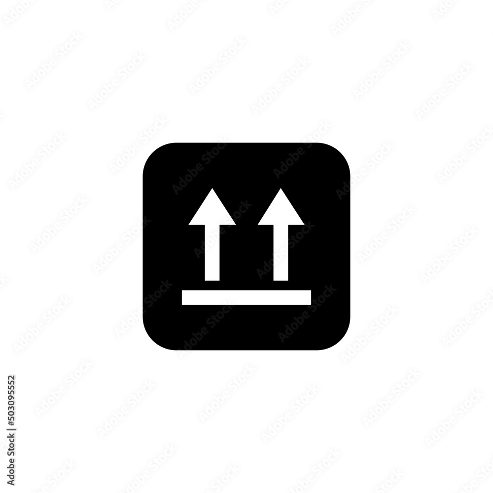This side up button icon This side up button icon