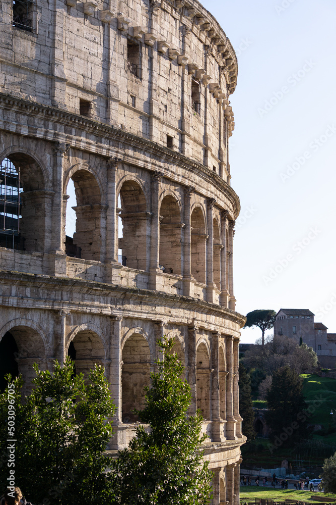 Colosseum the famous attraction from Rome