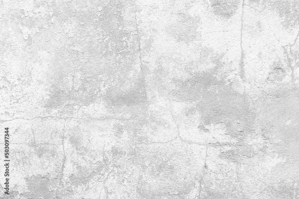 Cement wall surface, abstract light gray background. Concrete grunge wall texture, stucco. Loft style.
