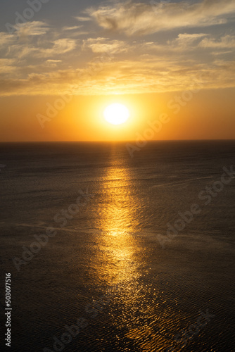 Sunrise on Anthony Quinn Bay  Rhodes  Greece