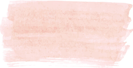 Peach brush stroke hand painted illustration. Watercolor background painted.