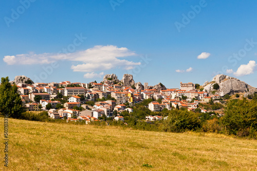 Bild auf Leinwand Pietrabbondante, Molise,scavi,santuario,sannita