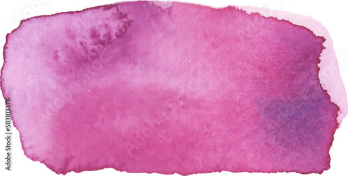 Pink brush stroke hand painted illustration. Watercolor background painted.