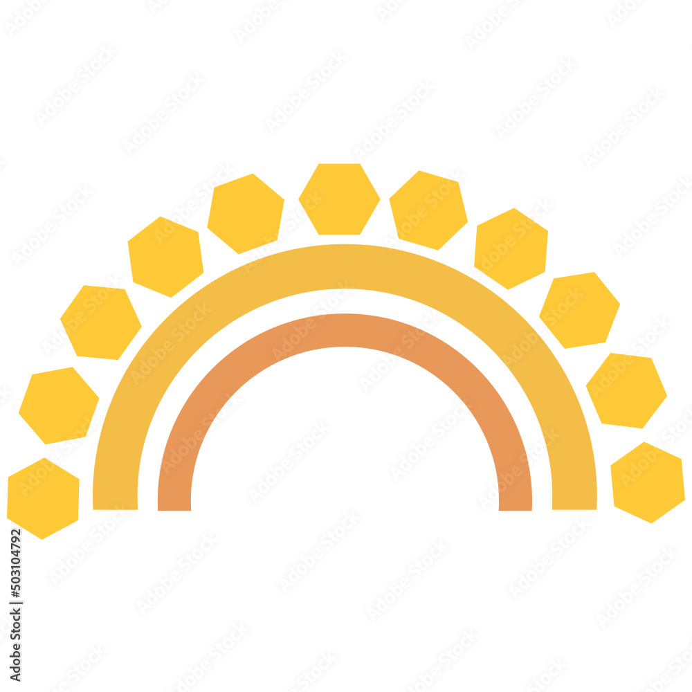 Obraz premium Scandinavian rainbow for kids room wall decor