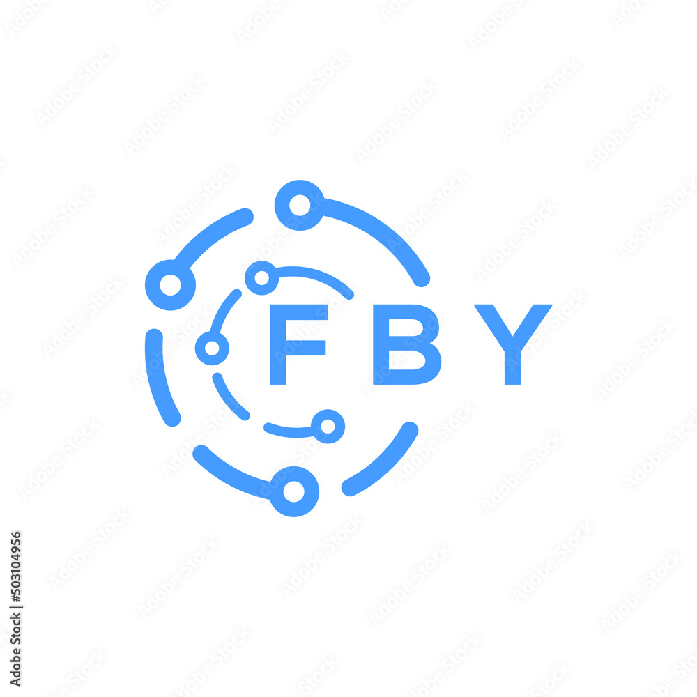 FBY technology letter logo design on white background. FBY creative initials technology letter logo concept. FBY technology letter design. FBY technology letter logo design on white background. FBY creative initials technology letter logo concept. FBY technology letter design.