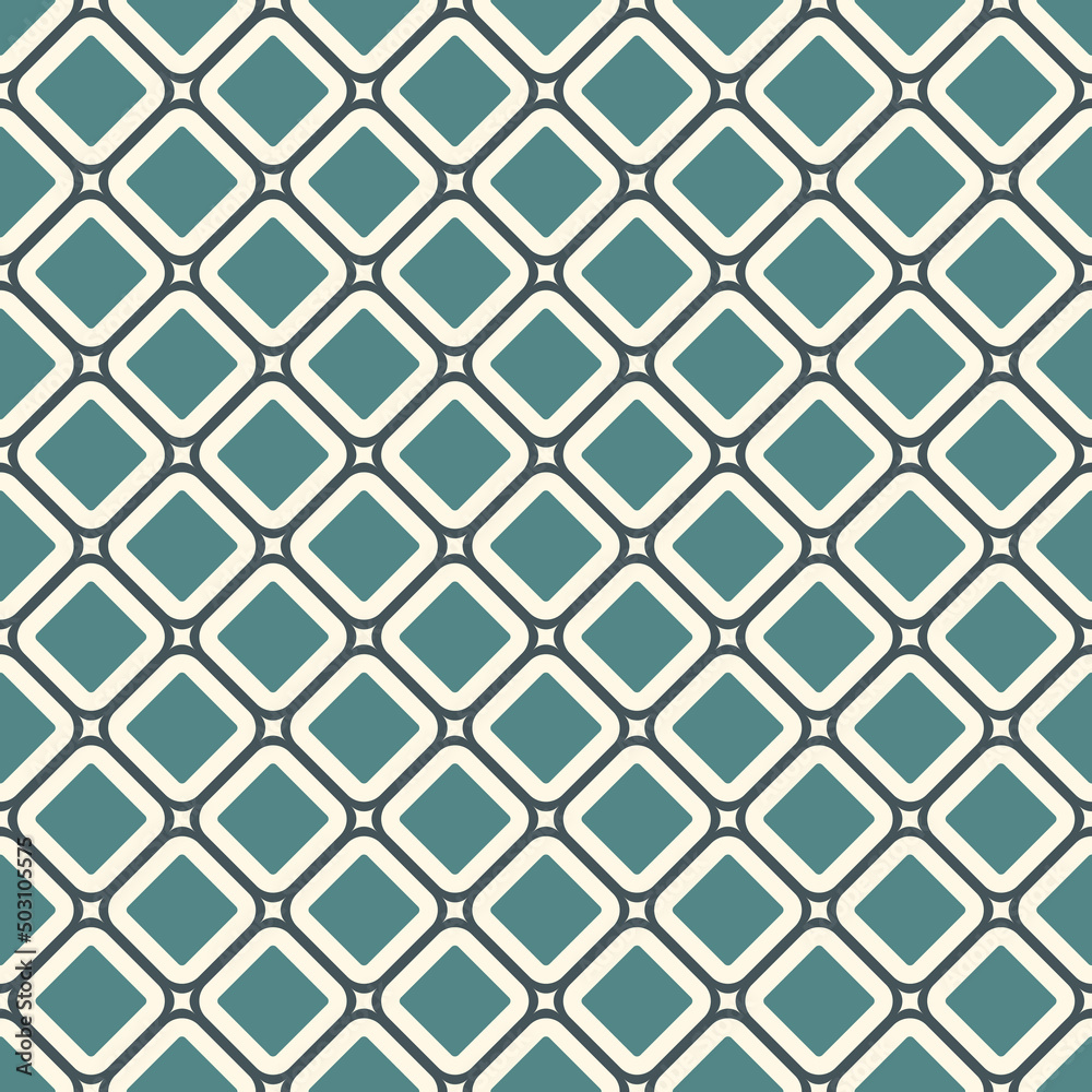 Contemporary geometric pattern. Repeated squares, diamonds motif. Simple ornament. Modern abstract background. Seamless surface design. Geo wallpaper. Digital paper, textile print. Vector art Contemporary geometric pattern. Repeated squares, diamonds motif. Simple ornament. Modern abstract background. Seamless surface design. Geo wallpaper. Digital paper, textile print. Vector art