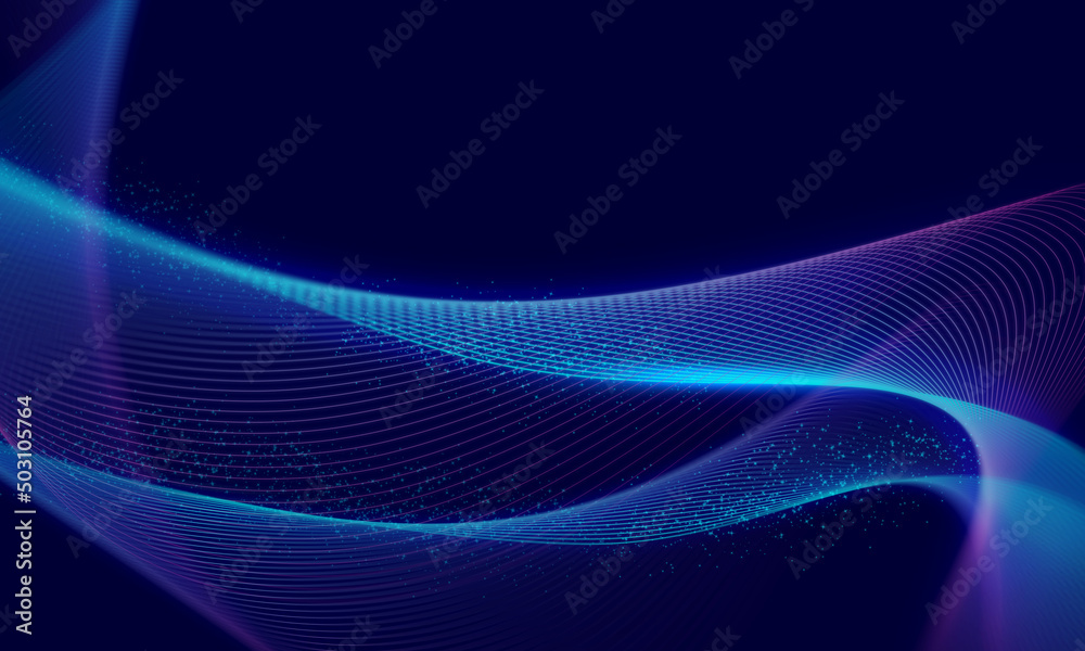 abstract wave technology background with blue light smooth and flow. abstract wave technology background with blue light smooth and flow.