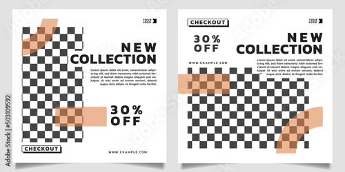 new collection social media post template design