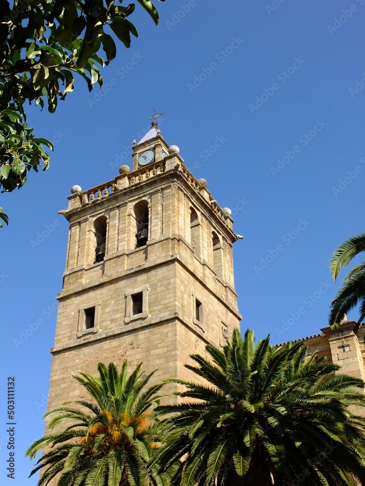 Historic church of Villanueva de la Serena, Extremadura - Spain 