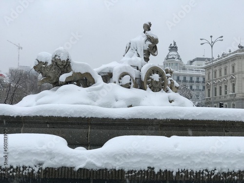 Snow in Madrid