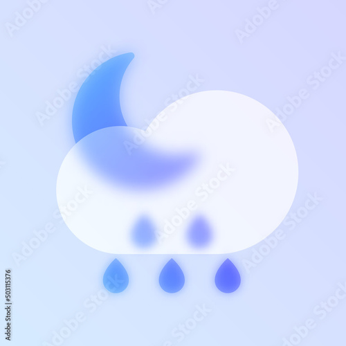 glass morphism trendy style icon. transparent glass color vector icon with blur and purple gradient. for web and ui design, mobile apps and promo business polygraphy