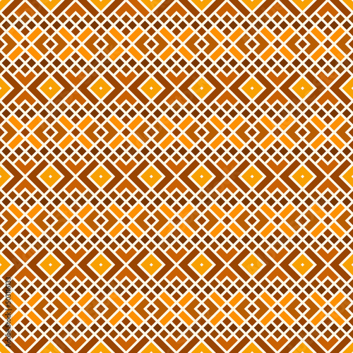 Ethnic, tribal seamless surface pattern. Embroidery ornament. Folk background. Repeated geometric symbols motif. Folkloric wallpaper. Delicate digital paper, textile print. Vector art