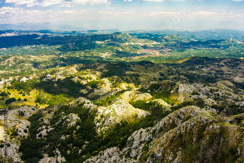 Montenegro. Lovcen National Park. Mount Lovcen. Drone. Aerial view. Popular tourist attraction