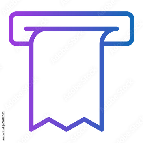billing machine gradient icon