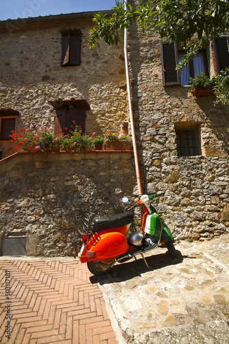 Castiglione d'Orcia, medieval alleys photo