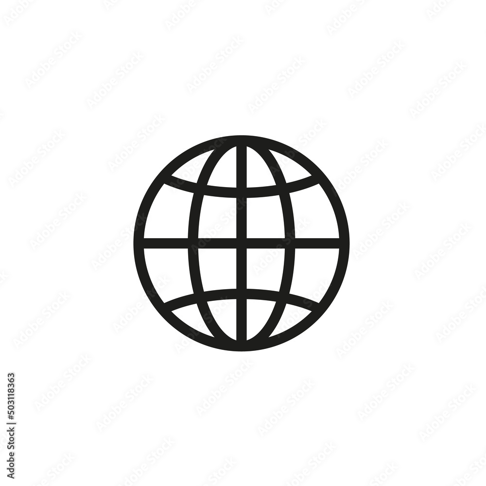 World planet icon. The globe vector World planet icon. The globe vector