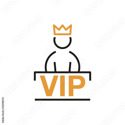 VIP User Customer icon vector. Person Profile.
