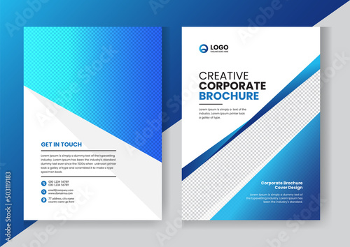 Corporate company profile brochure annual report booklet proposal cover page layout concept design