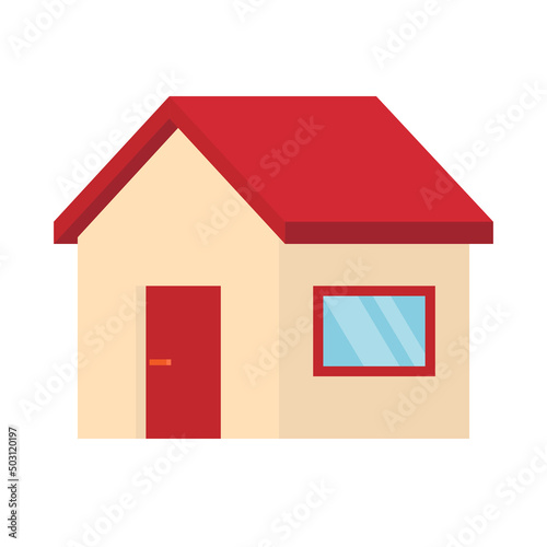 Small house icon. vector illustration in flat style