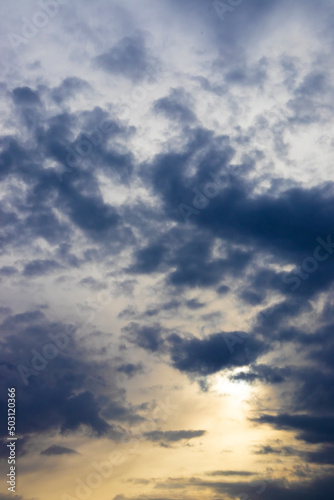 Fototapeta Naklejka Na Ścianę i Meble -  Sky with beautiful clouds at sunset