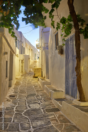 Fototapeta Naklejka Na Ścianę i Meble -  The traditional village of Kastro at dusk, Sifnos, Cyclades Islands, Greece