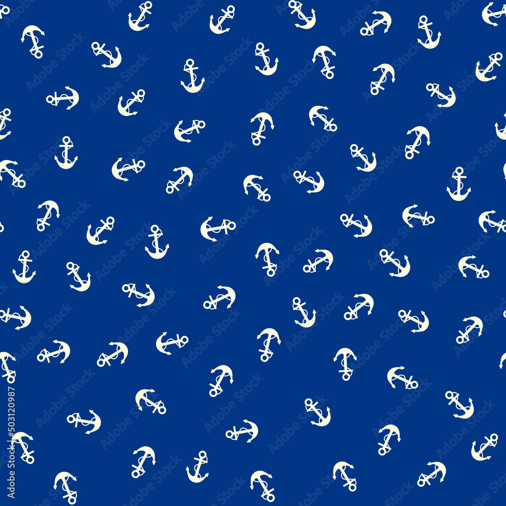 Blue pattern and hand draw in marine style. Blue pattern and hand draw in marine style.