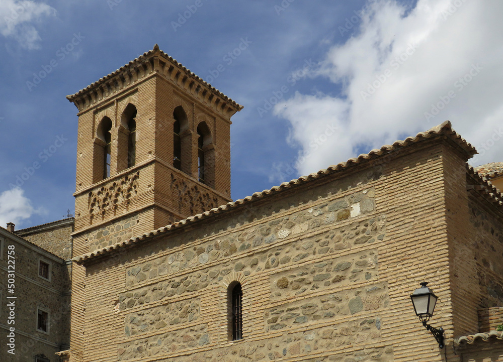 Convent of La Concepción. Historic city of Toledo. Spain.
View of the bell tower. Islamic Mudejar art of the 12 century.
UNESCO World Heritage. 