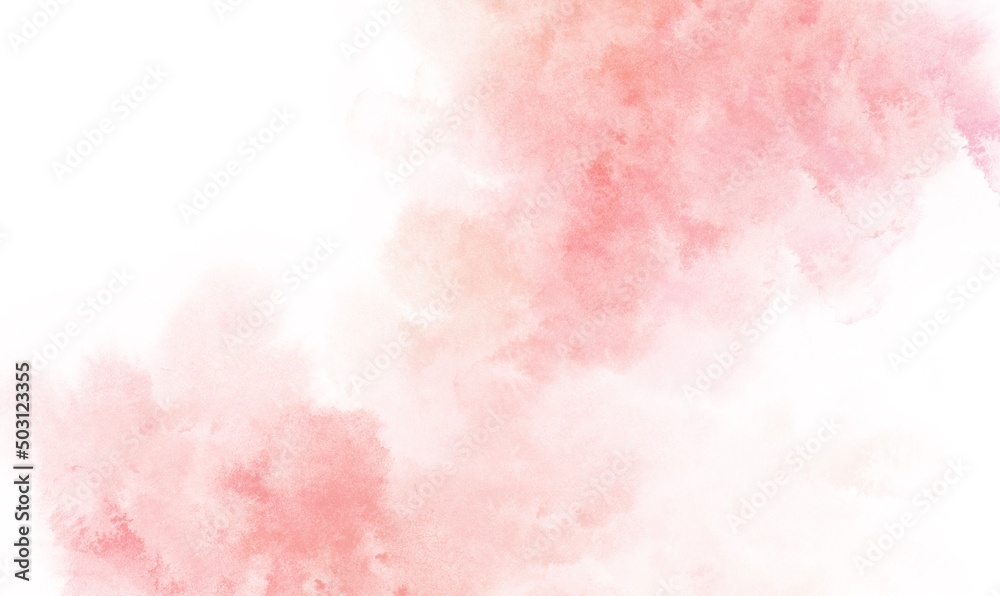 Pink watercolor abstract background in the mood of love for a wedding, valentines day card designs