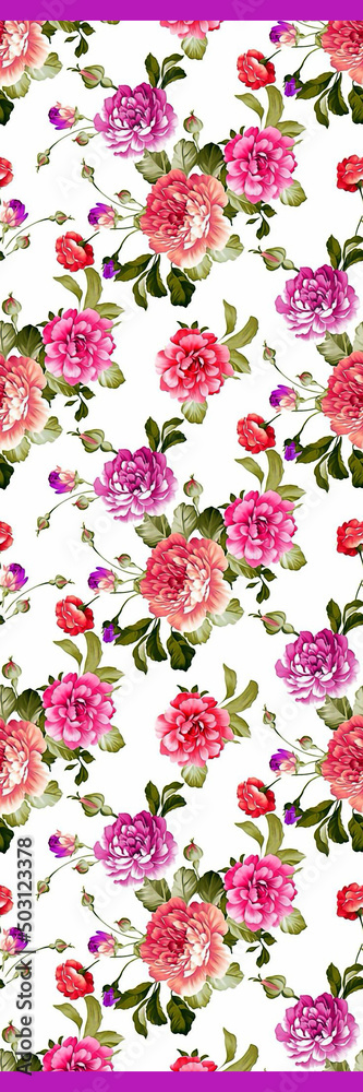 Floral Digital Textile