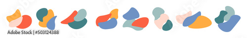 Set of Liquid shape elements.Vector Illustrtion