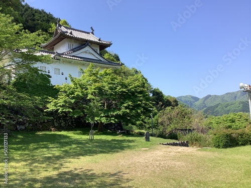 Scenery of Izushi Castle Ruins in Izushi Town, Toyooka City
