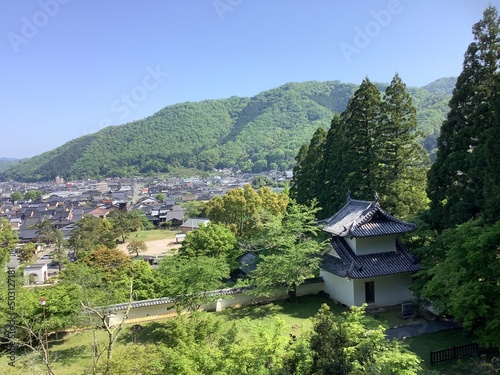 Scenery of Izushi Castle Ruins in Izushi Town, Toyooka City