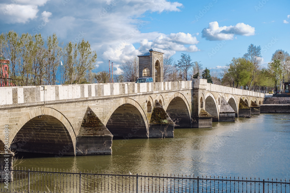 Meric bridge, Turkey
Historic Meric Bridge Over the Meric River. It is a bridge from the Ottoman Empire period. It was built in 1847 during the reign of Sultan Abdulmecit. The river is dry due to the 