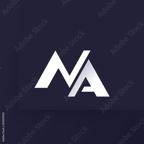 NA letters logo, vector monogram