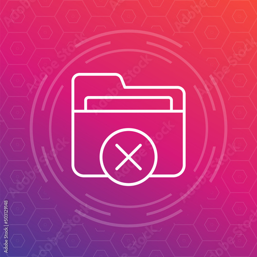 no access to folder icon, vector