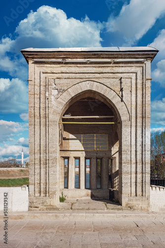 Terrace at Edirne Meric Bridge
architecture,bridge - built structure,history,river,ottoman empire,travel,ancient,no people,monument,cultures,city,famous place,travel destinations,water,turkish culture