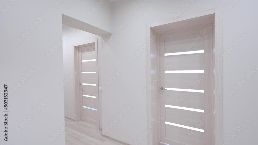 Russia, Moscow- May 21, 2020: interior apartment room room doors, renovation corridor vestibule Russia, Moscow- May 21, 2020: interior apartment room room doors, renovation corridor vestibule